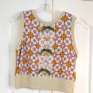 Floral Sleeveless Top From Anthropologie